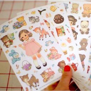 Doll Stickers Packs Of 6 Pcs